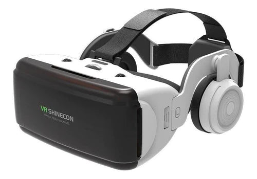 Vr Shinecon Lentes Virtuales 3d Con Auricular Y Controlador