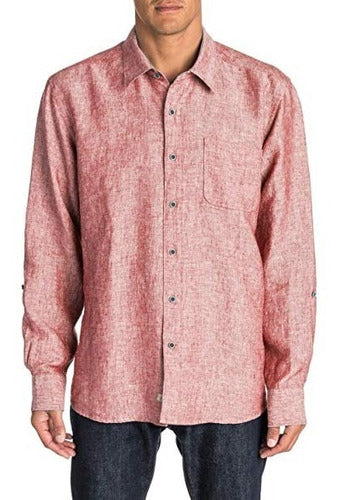 Camisa Quiksilver Hombre Coral Burgess Isle Aqmwt03345nly0