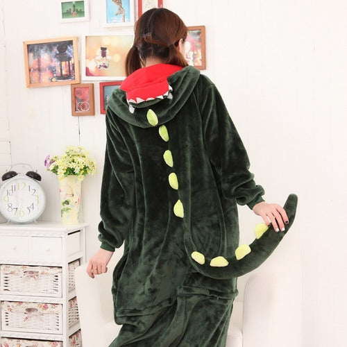 Kigurumi Dinosaurio Dino Pijama Mameluco Disfraz Moda Kawaii