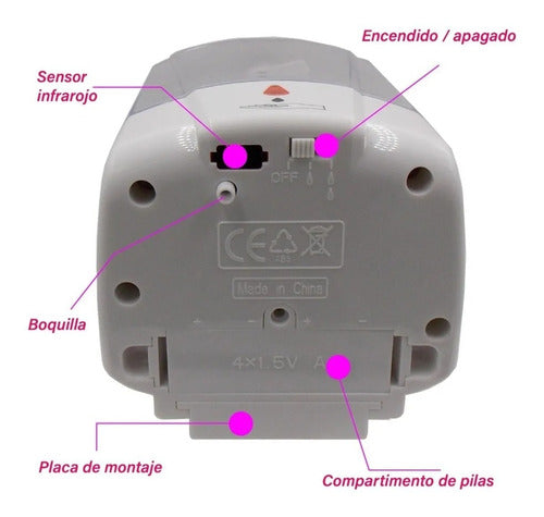 Dispensador Despachador De Gel /jabón Automático Empotrable