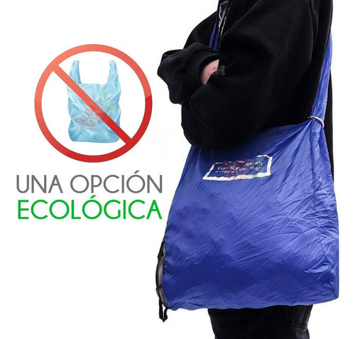 Bolsa Portatil Ecologica Reutilizable Plegable Enrollable