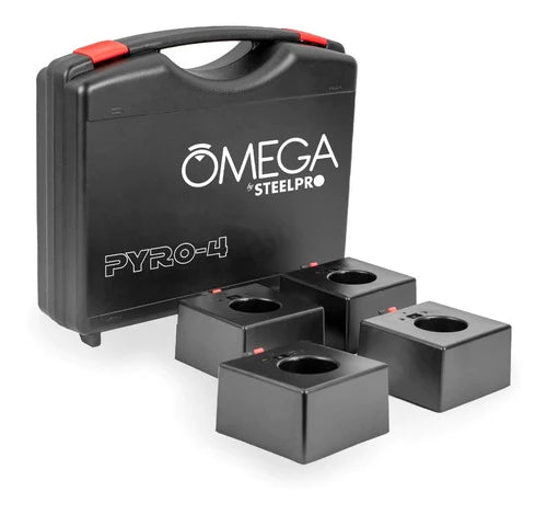 Set 4 Detonadores Pyro-4 Inalámbrico Omega Steelpro