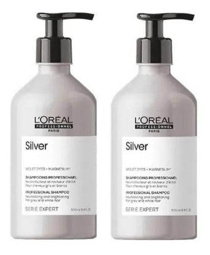 2 Shampoo Silver Loreal 500ml
