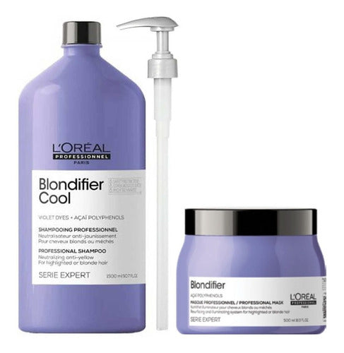 Loreal Blondifier Shampoo 1500ml Y Mascarilla 500ml Y Envío