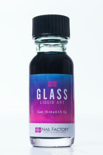 Glass Liquid Art Decoración De Uña Nail Factory 6pz 15ml C/u