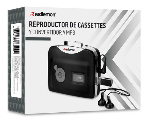 Convertidor De Cassette A Mp3 Reproductor Audífonos Redlemon
