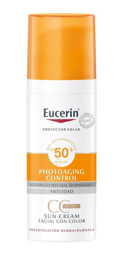 Protector Solar Facial Eucerin Sun Cc Fps50+ Medio 50 Ml
