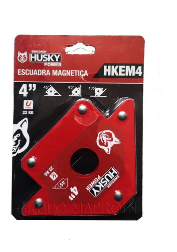 Escuadras Magnéticas Husky 4 Pack Industrial 4 Y 5 In.