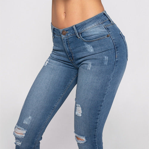 Jeans Seven Pantalón Levanta Pompa Mujer Pushup 4170stcl