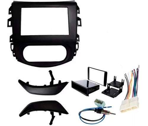 Base Estereo Nissan Np300 2017-18 Kit Complemento 1 Y 2 Din