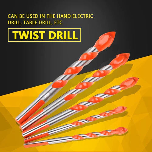 5pc Triangle Handle Multifunctional Drill Bits Electric