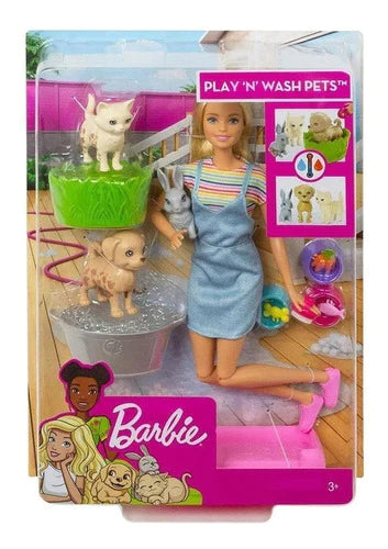 Barbie Baño De Perritos Fxh11