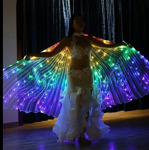 Alas Led Para Danza Del Vientre Mariposa Fiesta Brillantes