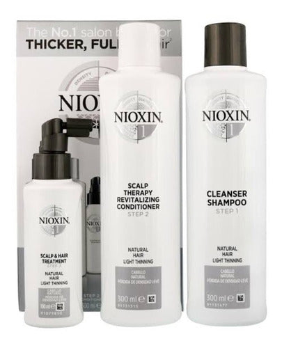 Kit Nioxin 1 Original Tres Pasos Fuller Hair