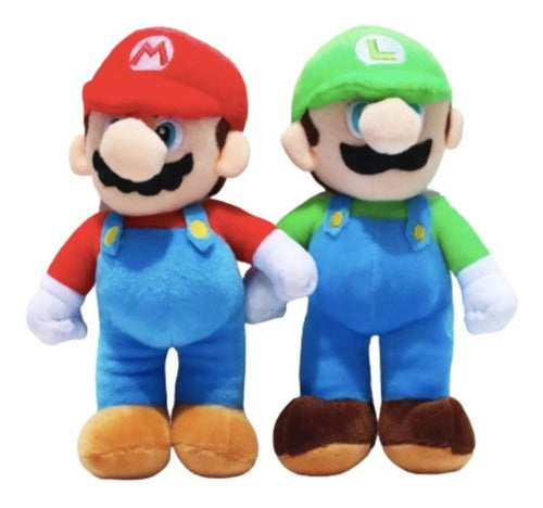 Peluches De Mario Bros Luigi Y Mario 40 Cm