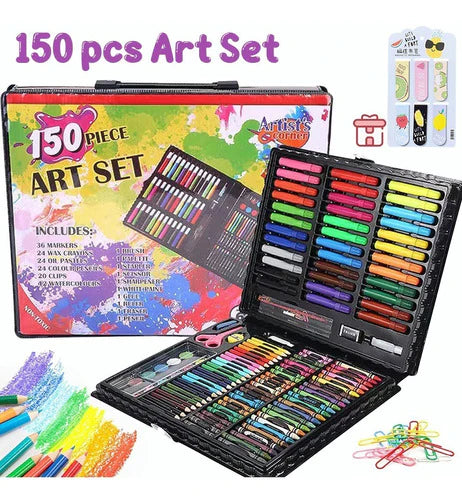Set De Arte Profesional, Colores Lápices Kit Dibujo 150pcs