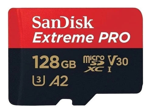 Sandisk Extreme Pro 128 Gb, Adaptador Usb Gratis