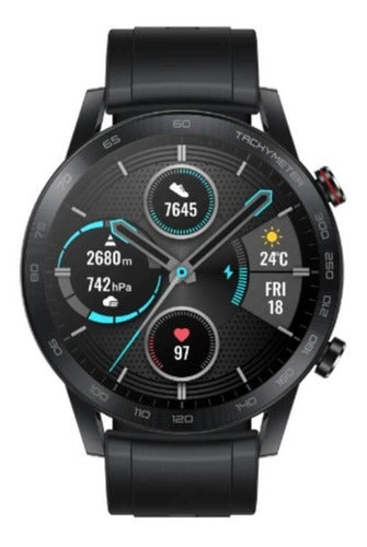 Smartwatch Honor Magicwatch 2 1.39  Caja 46mm De  Acero Inoxidable, Malla  Charcoal Black De  Fluoroelastómero Mns-b19
