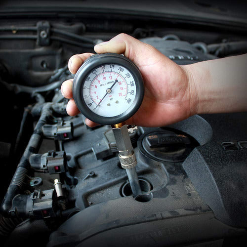 Medidor Compresión Cilindro Motor Gasolina Manómetro Presión