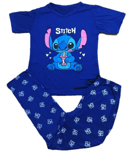 Pijama De Stich Pantalón Y Blusa Para Dama (talla Ch - M)
