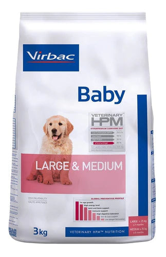 Alimento Baby Large And Medium Perro De Virbac Hpm 3 Kg