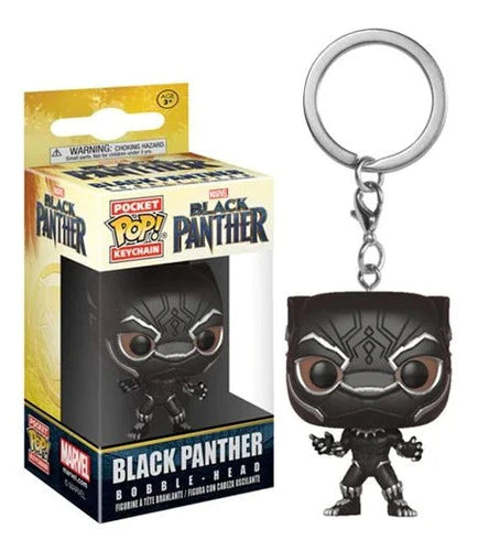 Black Panther Llavero Pocket Pop Funko Marvel Keychain