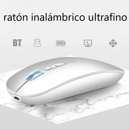Mause Inalambrico Mouse Recargable 2.4g Ratón Juego Maus