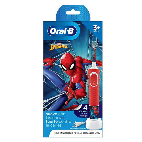 Cepillo Dental Eléctrico Niños Oral-b Spider-man Giratorio