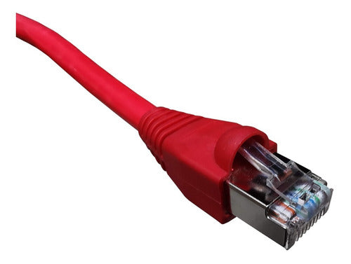 Cable De Red Para Internet Cat 6 Ftp 30 Metros Blindado Rojo