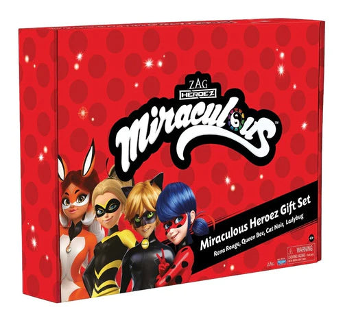 Miraculous Set 4 Muñecas Heroes Deluxe 30 Cm 2022