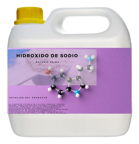 Hidroxido De Sodio Liquida Soda Cáustica 4 Litros