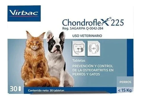 Chondroflex 225 30 Tab Virbac Dog 15-25 Kg -mejor Artroflex
