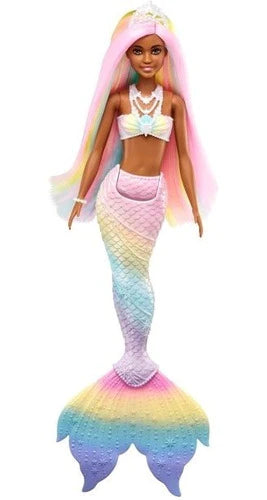 Barbie Dreamtopia Sirena Arcoiris Cambia De Color Gigante!!