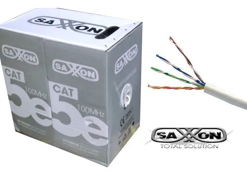Cable Utp Saxxon Bobina 305mts Color Blanco