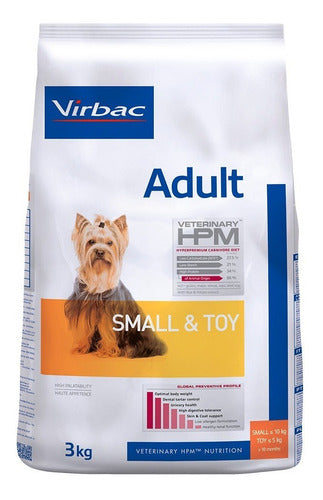 Alimento Adult Small And Toy Para Perro De Virbac Hpm 3 Kg