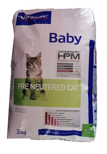 Croquetas Gato Baby 3kg Pre Neutered Cat Virbac