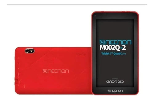 Tablet  Con Funda Necnon M002q-2 Android 10 7  16gb Roja 2gb De Memoria Ram