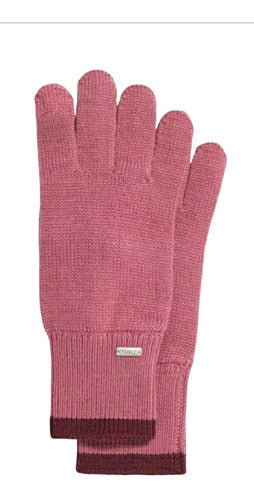 Guantes Coach 100% Originales Rosa Knit Tech Glove F76490