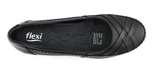 Calzado Zapato Dama Mujer Flexi 47102 Negro Mocasin Confort