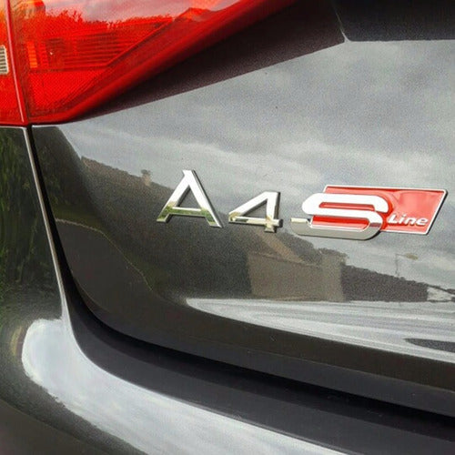 Kit Emblemas Audi Sline Parrila Y Cajuela A3,a4,a5,a6,q3,q5