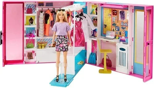 Barbie Closet De Los Sueños Con Muñeca + 25 Accesorios