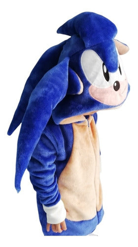 Pijama Kigurumi Sonic Para Niños