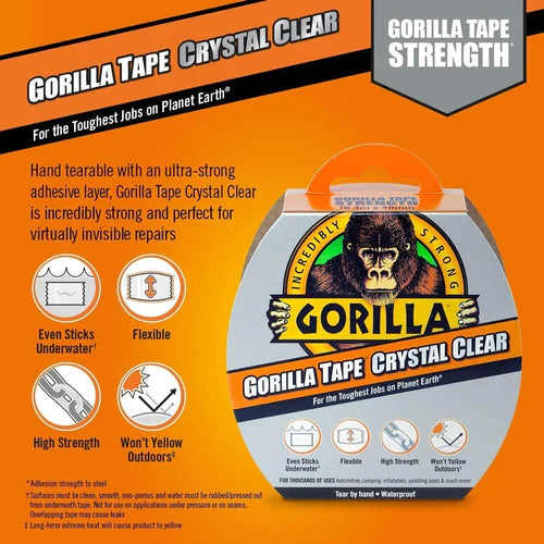 Cinta Gorila Selladora Transparente Gorilla Tape 48mmx8.2m