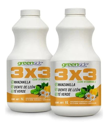 (2 Piezas) 3x3 Vitamina C 1 Litro Greenside