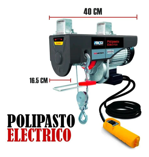 Polipasto Electrico Cap. 200/400 Kgs - Industrial