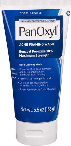 Panoxyl Acné Limpieza Facial 10% Peróxido De Benzoilo 156 Gr