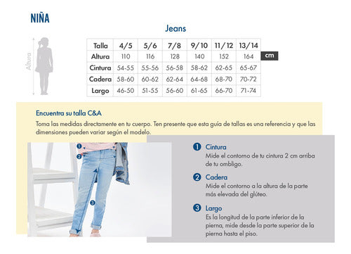 Jeans Fit Baggy Cropped De Niña C&a (3037174)