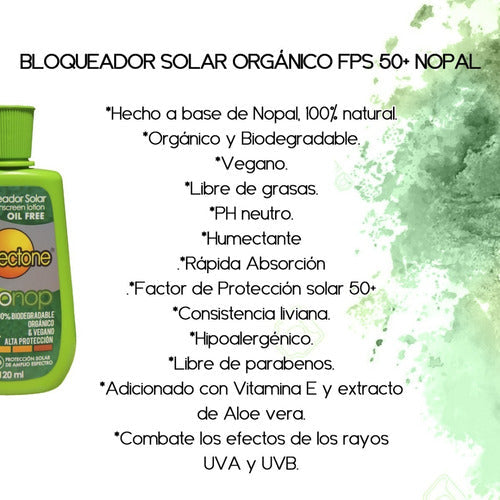 Protector Solar Orgánico Nopal Fps 50+ Granel (4 Litros)