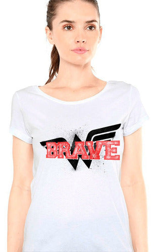 Blusa Camiseta Playera Toxic Wonder Woman Logo Movie Brave