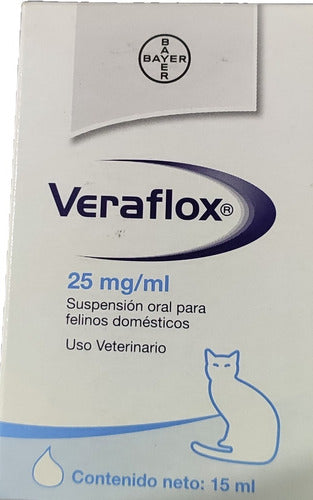 Veraflox Suspensión Oral Para Gatos 15 Ml 25 Mg/ml Bayer